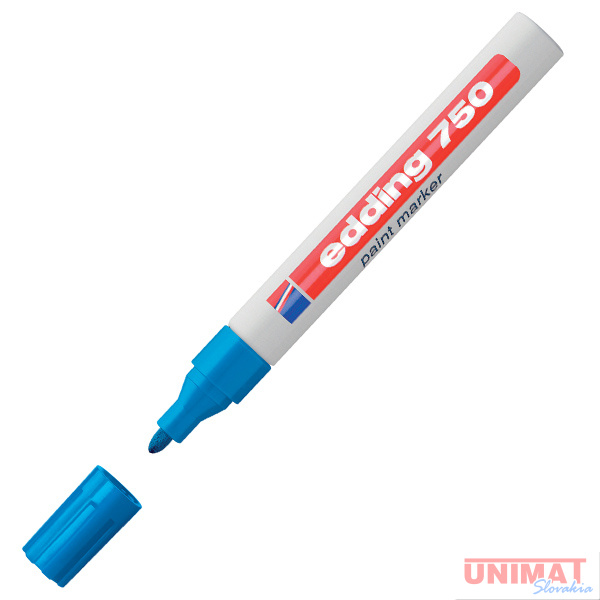 Popisovač lakový EDDING 750, svetlomodrý